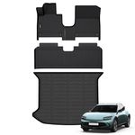 ANBINGO- All-Weather Floor Mats & Cargo Liner for Genesis GV60 2023 2024 TPE Waterproof and Non-Slip GV60 Car Floor Liner Trunk Mat Set Accessories - Black