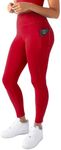 YITTY Active Women's UltraLuxe High-Waist Pocket Legging, Athleisure, 4-Way-Stretch, Heated Red, S, Short