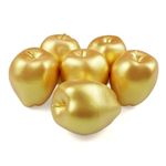 6 Pcs Artificial Apples, Artificial Golden Apples Fake Fruits Display Fruits Decoration Home Kitchen Christmas, Realistic Fake Apples for Decoration Dining Table Basket