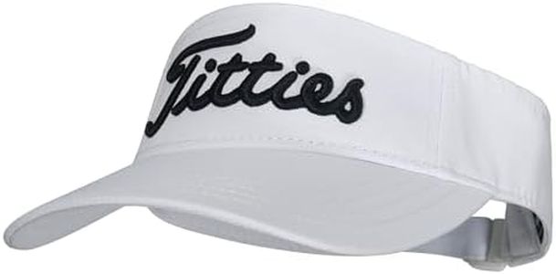 Bamveio Tittiess Golf Visors Hats for Men Women,Funny Titties Golf Gifts for Adults Humor,White 2