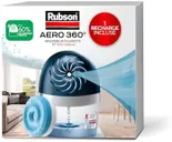 Rubson | Absorbeur d'Humidité Aero 360° pour pièces de 20 m² – Déshumidificateur d'air anti-odeurs & anti-moisissures – 1 recharge neutre de 450 g incluse