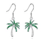 URONE Palm Tree Earrings for Women 925 Sterling Silver Coconut Tree Earrings Palm Tree Jewelry