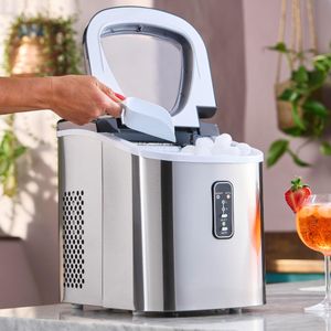 Cooks Professional 14kg Ice Maker – Silver Countertop Machine