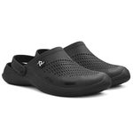 RADDZ SPORTS Comfortable Clogs for Men - Best Clogs for All-Day Wear | Durable, Stylish, & Slip-Resistant Footwear (Black, 11)