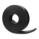 NABOWAN Solid Rubber Strip,Sheets,Rolls 1/4" (.250") Thick x 1" Wide x 60" Long, Thick Neoprene Rubber, Perfect for DIY Rubber Gasket, Weather Stripping, Sealing, Padding