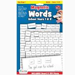 Magnetic Words Years 1 & 2 by Fiesta Crafts - Learning Resources - 160 word pieces & Magnetic Board - Early Development & Learning Toy. Ages 5+