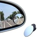 Blind Spot Mirrors, Round Frameless 360° Rotate Sway Adjustable HD Glass Convex Mirror Maximize RearView Universal for Car SUV Trucks Traffic Safety - Pack 2