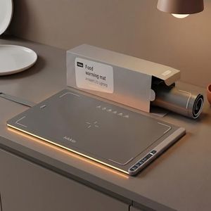 Portable Electric Warming Mat For Food - LED Foldable Electric Warming Tray With Adjustable Temperature