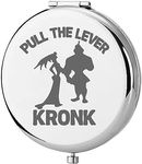 KEYCHIN Kronk and Yzma Pocket Mirror Emperor Movie Gifts Pull The Lever Kronk Compact Makeup Mirror for Women Girls (Lever Kronk-S)