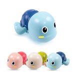 1 Pcs Bath Toys Swimming Turtle,Wind Up Water Floating Toys,Bathtub Water Toys for Toddlers (1 Pcs,Random Color)