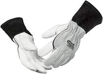 Lincoln Electric DynaMIG Traditional MIG Welding Gloves | Top Grain Leather | Extra Large | K3805-XL,White