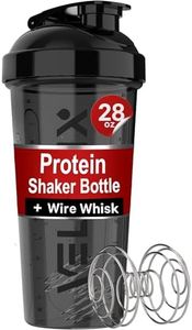 VELOMIX 28 OZ Protein Shaker Bottles for Protein Mixes with Wire Whisk - Leak Proof Shaker Cups for Protein Shakes and Pre Workout | Protein Shaker Bottle | Protein Mixer Cup