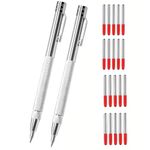 2 pieces Tungsten Carbide Magnet Scriber Pen,with Extra 20 Replacement Marking Tip,Etching Pen with Clip.