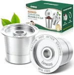 2 Pack Reusable K Cups Coffee Pods for Keurig 1.0: Stainless Steel Refillable K Cup - Reusable Coffee Filter for Keurig 1.0 Coffee Maker, Permanent, Eco-Friendly, Innovative Design