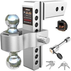 Vullteeon Drop Hitch (for 2.5 Inch Receiver), 8in Adjustable Trailer Hitch