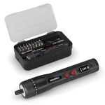 BUILDSKILL 8V cordless screwdriver set - 31 pieces | S2 & CR-V magnetic bits & chuck | forward & reverse function | 1600mAH battery | USB C type charging cable - ideal for DIY & professional use