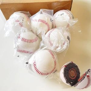 SENSHUNUO 9” Genuine Leather Baseball Official Size | Triple Core | Woolen Thread Wrap | Youth/Student/Adult | Game/Practice/Autograph and Little League Baseballs (6)