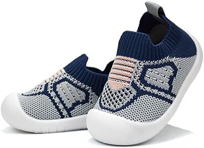 OAISNIT Baby Boy Girl Shoes Breathable Mesh Sneakers Lightweight Non-Slip Toddler Walking Shoes Infant First Walkers 6-24 Months, 3-blue, 12-18 Months Infant