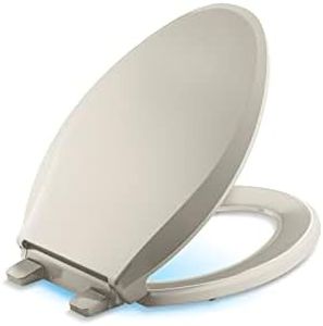 Cachet® NIGHTLIGHT RL QC EB Toilet SEAT, Ready Latch, Elongated, Sandbar