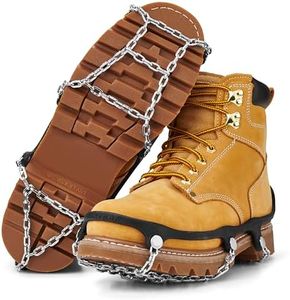 Yaktrax Chains Heavy Duty Traction Hiking Cleats, Durable TIG Welded Links, Provides Traction In Ice & Snow, Black, X Large, EU, Shoe Size: 46 +