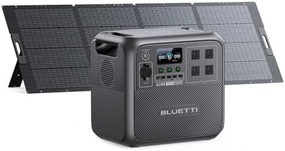 BLUETTI Solar Generator AC180 with 350W Solar Panel (Ships Separately), 1152Wh Portable Power Station w/ 4 1800W (2700W Surge) AC Outlets, LFP Power for Camping, Off-grid