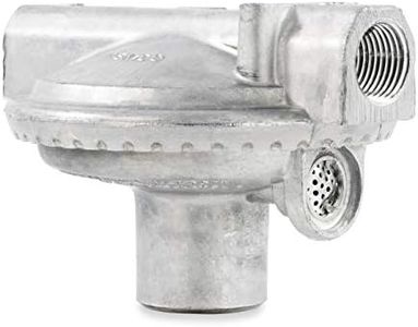 Camco 59013 Single Stage Propane Low Press Regulator, Silver 3.00 L x 5.00 W x 8.30 H