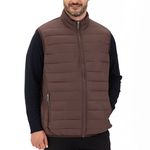 Alpine Swiss Clark Mens Lightweight Down Alternative Vest Jacket Brown 2XL