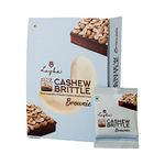 Loyka Cashew Brittle Brownie Box - 12 pcs | Premium Chocolate Gift Hamper | Choco & Nut Dryfruit Delicacy | Roasted Cashewnut (45%), Crunchy Brownie & Dark Choco | Any-time snack