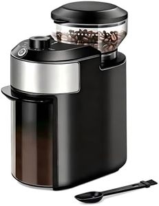 Burr Coffee Grinder Electric, Conical Coffee Grinders Electric, One-Touch Automatic, Adjustable with 28 Precise Grind Setting, Espresso Coffee Grinder, Stainless Steel, 110g Ground Coffee