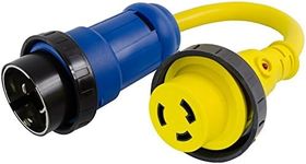 Conntek Marine Shore Pigtail Adapter Cord 50 Amp 125/250 Volt Shore Male Plug To 30 Amp 125 Volt Shore Female Connector