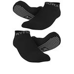 Rymora Non Slip Grip Socks - Pilates Yoga Socks for Women Anti Slip Sock - Pilates Grip Socks Gym Sock Grippy Ankle Sock