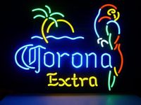 New Corona Extra Parrot Real Glass Neon Light Sign Home Beer Bar Pub Recreation Room Game Room Windows Garage Wall Sign V53