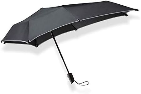Senz° Mini Automatic Windproof Umbrella, 91 x 91 cm - Black Reflective