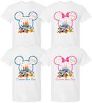 Custom Family Vacation 2025 Shirts, Mickey Minnie Matching Group Tees, Personalized Castle Trip Outfits, Add Your Name & Text, Youth White Large