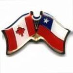 CHILE / CANADA COUNTRY FLAG SMALL FRIENDSHIP LAPEL PIN BADGE ... NEW