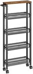 VASAGLE 5-Shelf Trolley, Space-Savi