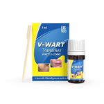 VWART VANISHES WARTS &CORNS Remover Liquid Rapidly Eliminates Both Plantar And Common Warts|Advanced Natural Formula|Effective Painless Wart Removal Treatment With Wooden Applicator -(Pack Of 1 3Ml)