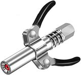 ChgImposs Grease Gun Coupler, Quick Release Grease Couplers, Double Handle Gear Oil Nozzle, 12000PSI Quick Release Grease Tip for Excavators Harvesters Automobile Repair