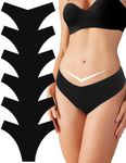 eboozone Seamless Underwear for Women, No Show Bikini Panties Sexy Invisible Womens Underwear Soft Breathable Brief Panties