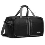 G4Free 40L Foldable Sports Duffel Bag Water Resistant Carry On Tote Bag Lightweight Packable Duffel Bag for Travel Overnight Weekender Bag for Men Women