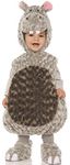 Belly Babies Plush Grey Hippo Toddler Costume, Gray, X-Large