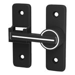 Ahuuen Latch Locks for Door,90/180 Degree Night Heavy-Duty Security Latch | Sliding Reinforcement Lock Anti-Burglary Wear-Resistant Home Defender for Cabinets & Gardens