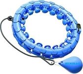 HENIRAG Weighted Hula Ring Hoop Weight Loss Circle Detachable with 24 Ring(52 Inch) 360 Degree Spinning Ball for Men & Women Adults Weight Loss, Smart Exercise Equipment - (Multicolour)