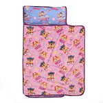 Paw Patrol, Skye Toddler Naptime Blanket with Attached Removable Pillow, 44”x20” Kids Super Soft Rest Nap Mat, Rollup and Close with Straps & Carry Handle for Preschool, Daycare and Sleepovers