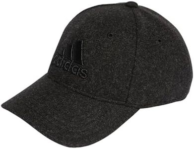 adidas Unisex - Adulto Wool Baseball Cap, Dark Grey Heather/Black, XS