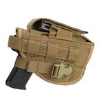 EXCELLENT ELITE SPANKER Airsoft Pistol Holsters Tactical Adjustable Pistol for Holster M1911 G17 G18 G19 G26 G34 XD-45acp CZ P-10C(Coyote Brown)