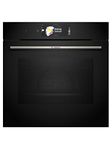 Bosch Series 8 HBG7784B1, Built-in Single Oven with Digital Control Ring, Pyrolytic Self Cleaning Hotair gentle Air Fry function