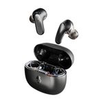 Skullcandy Rail ANC Wireless Earbuds, Bluetooth Headphones, Active Noise Cancelling, Up to 38 Hours Battery, Microphone for iPhone Android, Customizable via Skullcandy App - True Black