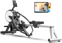 pooboo Rowing Machine, Max 350 LBS Magnetic Rower with LCD Monitor, Tablet Holder, Upgraded Rowing Machines for Home use
