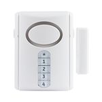 GE Personal Security Window and Door Alarm, Deluxe Alarm, DIY Protection, Burglar Alert, Keypad Activation, Easy Installation, Ideal for Home, Garage and More, 45117